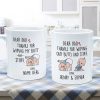 Dear Dad Thanks For Wiping My Butt And Stuff, Father's Day Gift For Him, Funny Personalized Mug