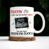 Dear Daddy, This Father's Day I'll Be Snuggled Up, Ultrasound Image, Beer, Heart - Personalized Custom Coffee Mug - DAD051_MG