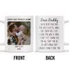 Dear Daddy, We've been together for just a little while, Photo and Heart - Personalized Custom Coffee Mug - DAD043_MG