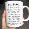 Dear Daddy, We've been together for just a little while, Photo and Heart - Personalized Custom Coffee Mug - DAD043_MG