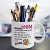 Dear Dog Mom Coffee Mug Funny Gift for Dog Lover Mom, Birthday Mother's Day Christmas Gift for Pet Mom