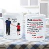 Dear Grandpa Thanks For Being My Grandpa Personalized Mug, Father's Day Gift For Grandpa