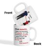 Dear Grandpa Thanks For Being My Grandpa Personalized Mug, Father's Day Gift For Grandpa