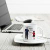 Dear Grandpa Thanks For Being My Grandpa Personalized Mug, Father's Day Gift For Grandpa