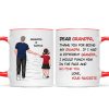 Dear Grandpa Thanks For Being My Grandpa Personalized Mug, Father's Day Gift For Grandpa