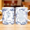Dear Lucia, May The Lord Bless You And Keep You, Flowers And Religious Text - Personalized Custom Coffee Mug - FTH056_MG