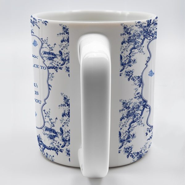 Dear Lucia, May The Lord Bless You And Keep You, Flowers And Religious Text - Personalized Custom Coffee Mug - FTH056_MG