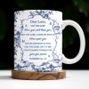 Dear Lucia, May The Lord Bless You And Keep You, Flowers And Religious Text - Personalized Custom Coffee Mug - FTH056_MG