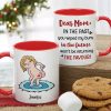 Dear Mom, Gift For Mom, Personalized Mug, Funny Butt Mug, Mother's Day Gift