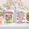 Dear Mom, Gift For Mom, Personalized Mug, Mom And Children Mug, Mother's Day Gift