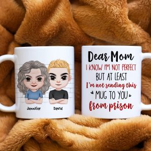 Dear Mom, Gift For Mom, Personalized Mug, Mom And Kid Mug, Mother's Day Gift