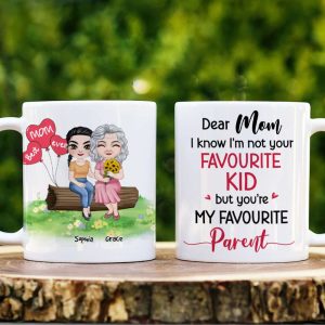 Dear Mom, I Know I'm Not Your Favourite Kid, Gift For Mom, Personalized White Mug, Mother's Day Gift