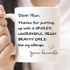 Dear Mom Thanks For Putting Up With My Siblings Funny Coffee Mug, Gift for Mom from Daughter Son Kids, Birthday Gift