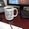 Dear Mom Thanks for Wiping My Butt Funny Coffee Mug, Gift for Mom from Daughter Son Kids Husband Birthday Gift