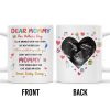 Dear Mommy, This Mother's Day I'll Be Snuggled Up In Your Tummy, Ultrasound Image And Hearts - Personalized Custom Coffee Mug - MOM064_MG