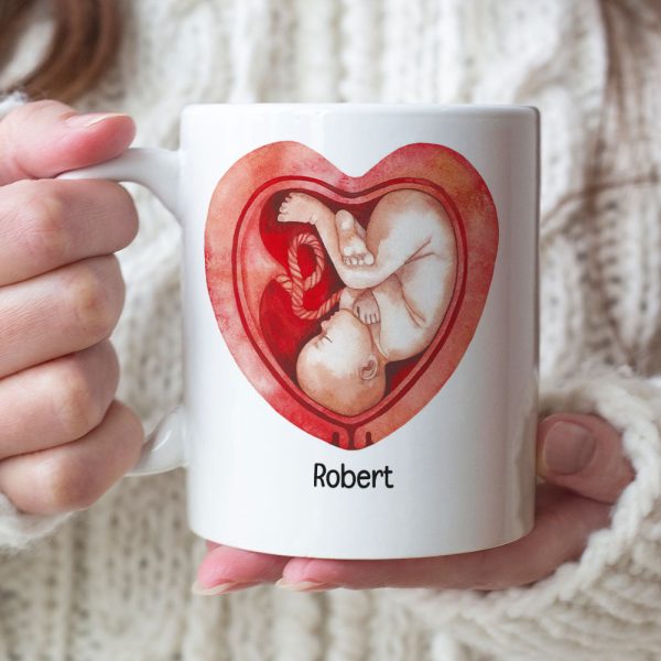 Dear Mommy You're Doing A Great Job, Personalized Mug, Pregnancy Gift For New Mom