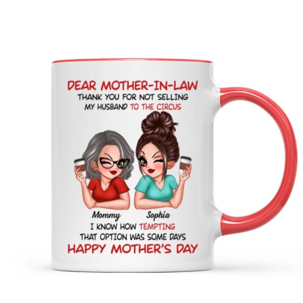 Dear My Mother-in-law Happy Mother's Day Personalized Mug