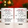 Dear Wife Thanks For Being My Wife, Stick Figures And Hearts - Personalized Custom Coffee Mug - WIF059_MG