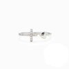 Delicate Adjustable 925 Sterling Silver Ring with Cubic Zirconia