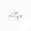 Delicate Adjustable 925 Sterling Silver Ring with Cubic Zirconia