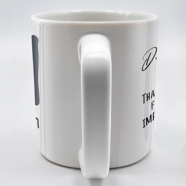 Difference Maker Appreciation Mug With Monogram - Personalized Custom Coffee Mug - COL085_MG