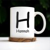 Difference Maker Appreciation Mug With Monogram - Personalized Custom Coffee Mug - COL085_MG