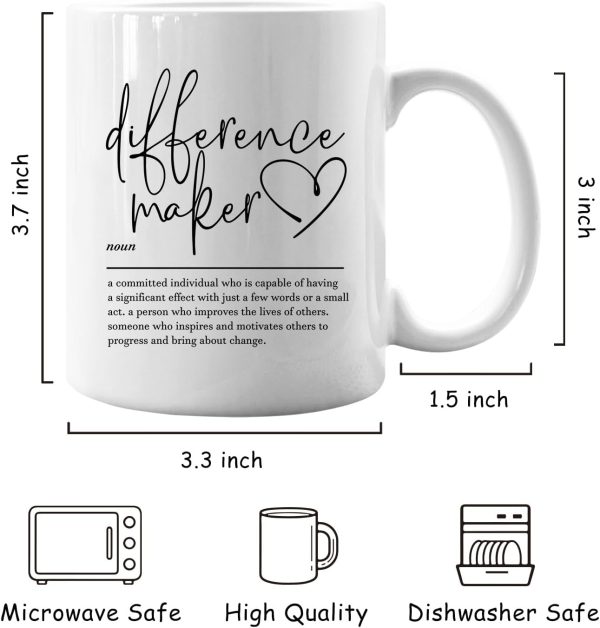 Difference Maker Definition Coffee Mug Appreciation Gift for Teacher Boss Leader Coworker