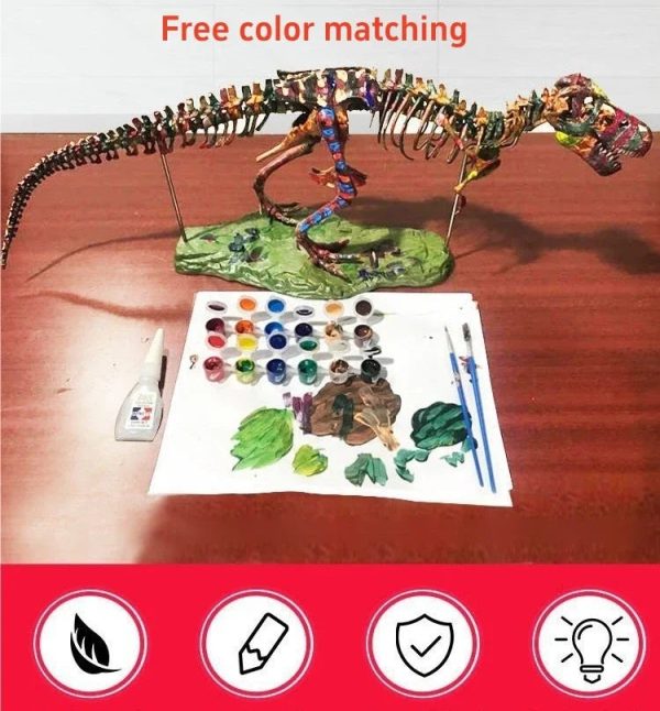 Dinosaur Skeleton Toys Ornament Simulation T-Rex Model