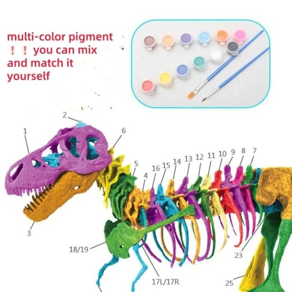 Dinosaur Skeleton Toys Ornament Simulation T-Rex Model