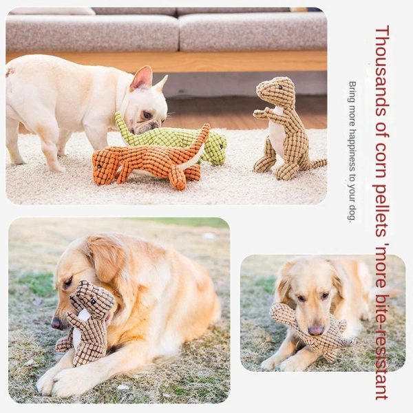 Dinosaur Teeth Grinding Toy: Bite-Resistant Stress Relief for Dogs
