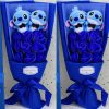 Disney Plush Flower Bouquet Mickey Minnie Stitch Doll