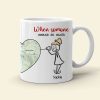 Distance Means So Little - Personalized Couple Mug Set - Gift For Couple