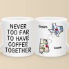 Distance Only Makes Our Friendship Grow Stronger - Bestie Personalized Custom Mug - Christmas Gift For Best Friends, BFF, Sisters