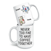 Distance Only Makes Our Friendship Grow Stronger - Bestie Personalized Custom Mug - Christmas Gift For Best Friends, BFF, Sisters