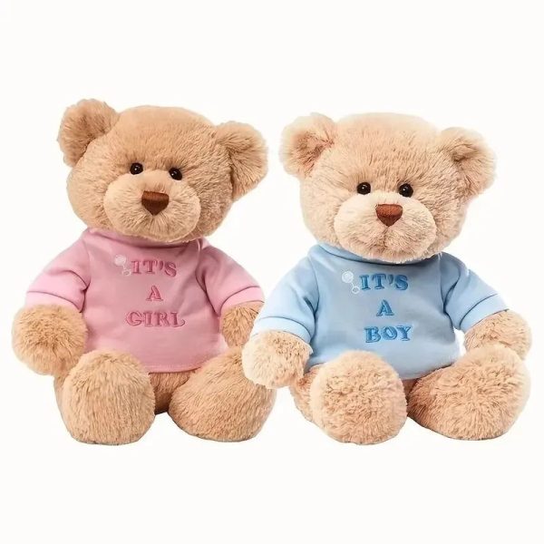 DIY Teddy Bear with Blank White T Shirt 11 Inch