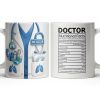 Doctor Nutritional Facts Dedicated Healthcare Hero - Personalized Custom Coffee Mug - DOC092_MG