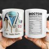 DOCTOR Nutritional Facts, Dedicated Healthcare Hero, Nutritional Label - Personalized Custom Coffee Mug - GRAD279_MG