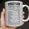 Doctor Nutritional Facts Medical Appreciation - Personalized Custom Coffee Mug - DOC095_MG