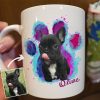 Dog Cat Galaxy Paw Print Photo Dog Coffee Mug