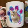 Dog Cat Galaxy Paw Print Photo Dog Coffee Mug