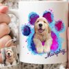 Dog Cat Galaxy Paw Print Photo Dog Coffee Mug