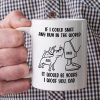 Dog Dad If I Could Sniff Any Bum In The World, Personalized White Mug, Gifts for Dog Dads