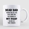 Dog Dad Under Tree Personalized Mug