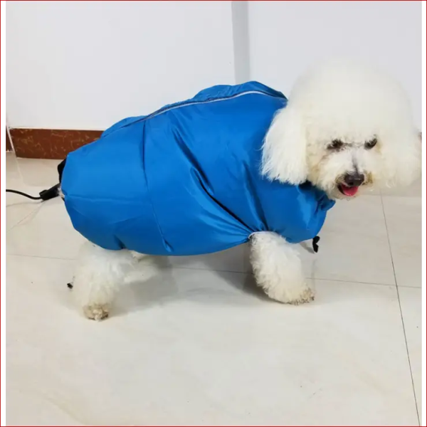 Dog dryer bag. Pet accessories. Quickly and easily dry.