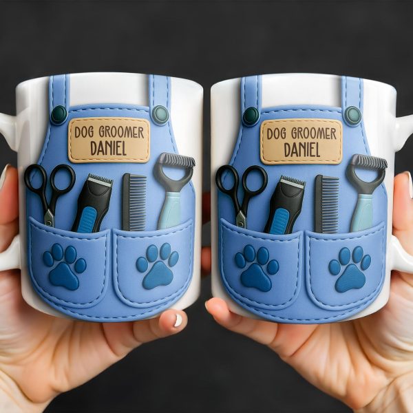 Dog Groomer Professionally Personalized Mug - Personalized Custom Coffee Mug - DOG064_MG