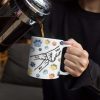 Dog Human Fist Bump - Gift For Dog Dad, Dog Lovers - 3D Inflated Effect Printed Mug, Personalized White Edge-to-Edge Mug