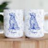 Dog Lover French Style Gift Toile De Jouy Chinoiseries - Personalized Mug