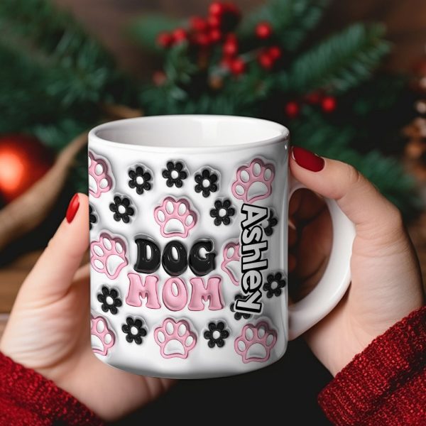 Dog Mom 02huhn281023 Personalized White Edge-to-edge Mug