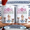 Dog Mom, Cartoon Woman and Dogs - Personalized Custom Coffee Mug - DOG034_MG