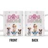 Dog Mom, Cartoon Woman and Dogs - Personalized Custom Coffee Mug - DOG034_MG